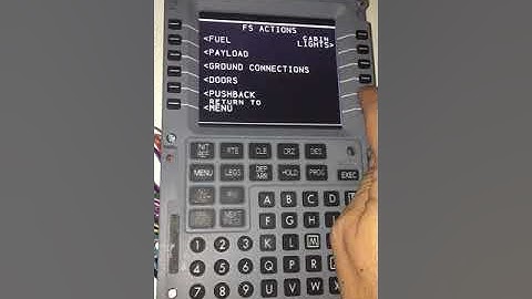 D.I.Y. PMDG 737 CDU-Test