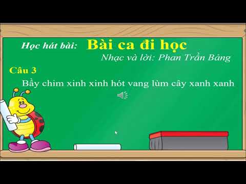 Âm nhạc - Bài ca đi học