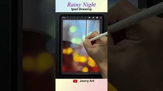 IPAD Drawing / Rainy Night #shorts