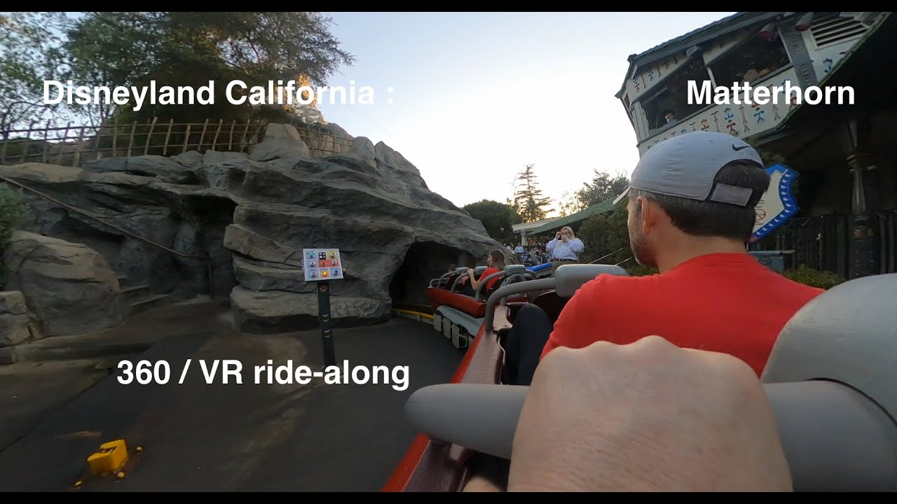 Matterhorn 360 VR ride-along Disneyland March 2022