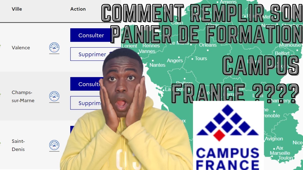 Remplir son panier de formation Campus France en 2023:2024 /Comment ajouter les formation Campus FR