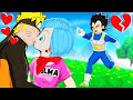 Naruto embrasse la copine de vegeta il devient fou  fortnite dragon ball