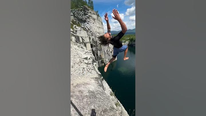 112 FT JUMP AT CRAZY QUARRY 😵‍💫 #shorts #cliffjumping