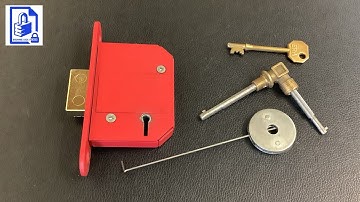 536. Mortice 5 lever ERA deadlock picked open with homemade double sided 5 and 7 gauge tension tool