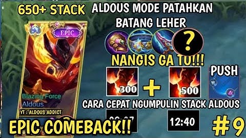 ITEM BUILD ALDOUS TERSAKIT 2025!! TOP GLOBAL ALDOUS NO 1 DUNIA 2025 | ALDOUS GAMEPLAY 2025 - MLBB