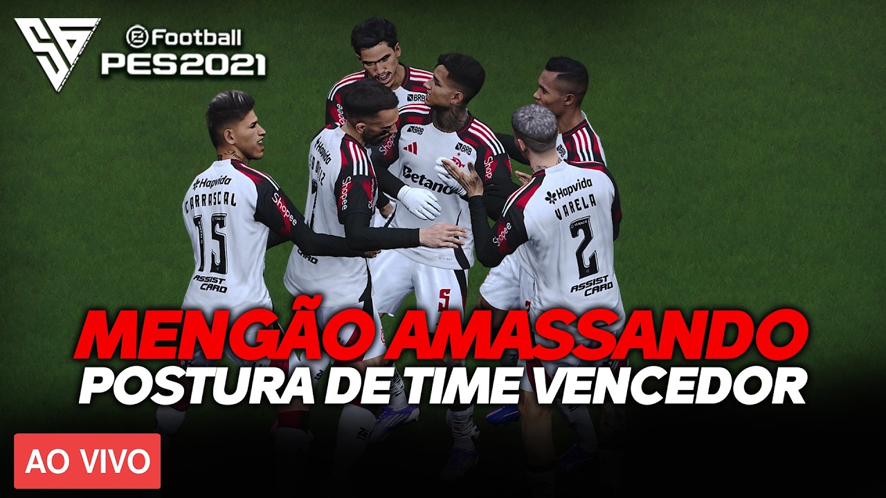 DEIXANDO O MENGÃO COM POSTURA DE TIME VENCEDOR - GAMEPLAY PES 2021 - 60 FPS - SADAN GAMER - PC