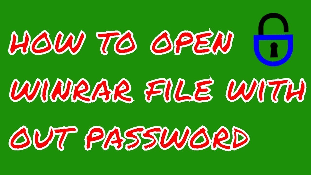 winrar without password free download