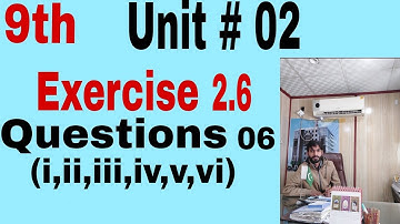 Class 9th Math Unit-2 Exercise 2.6 Question 6 (i,ii,iii,iv,v,vi)- Show that E.X 2.6 Q 6 #mathematics