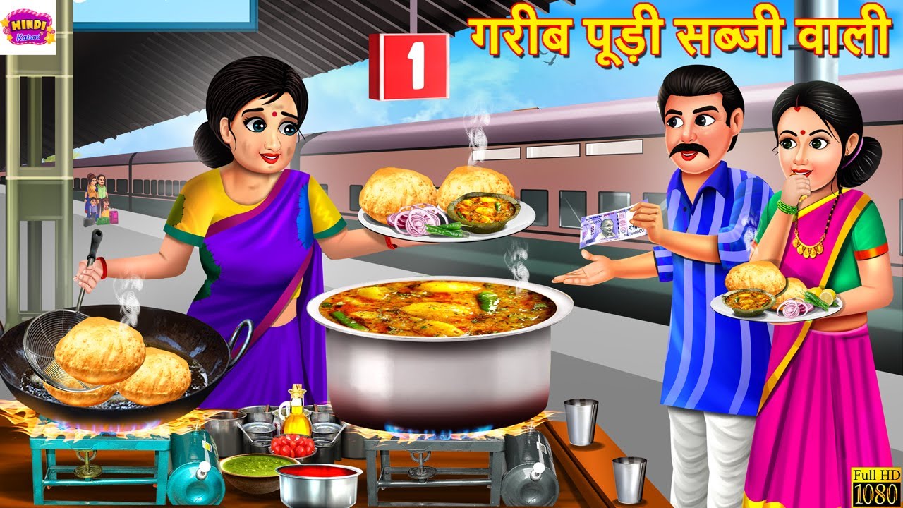 गरीब  पूड़ी सब्जी वाली | Pudi Sabji Wali | Hindi Kahani | Moral Stories | Bedtime Stories | Kahaniya