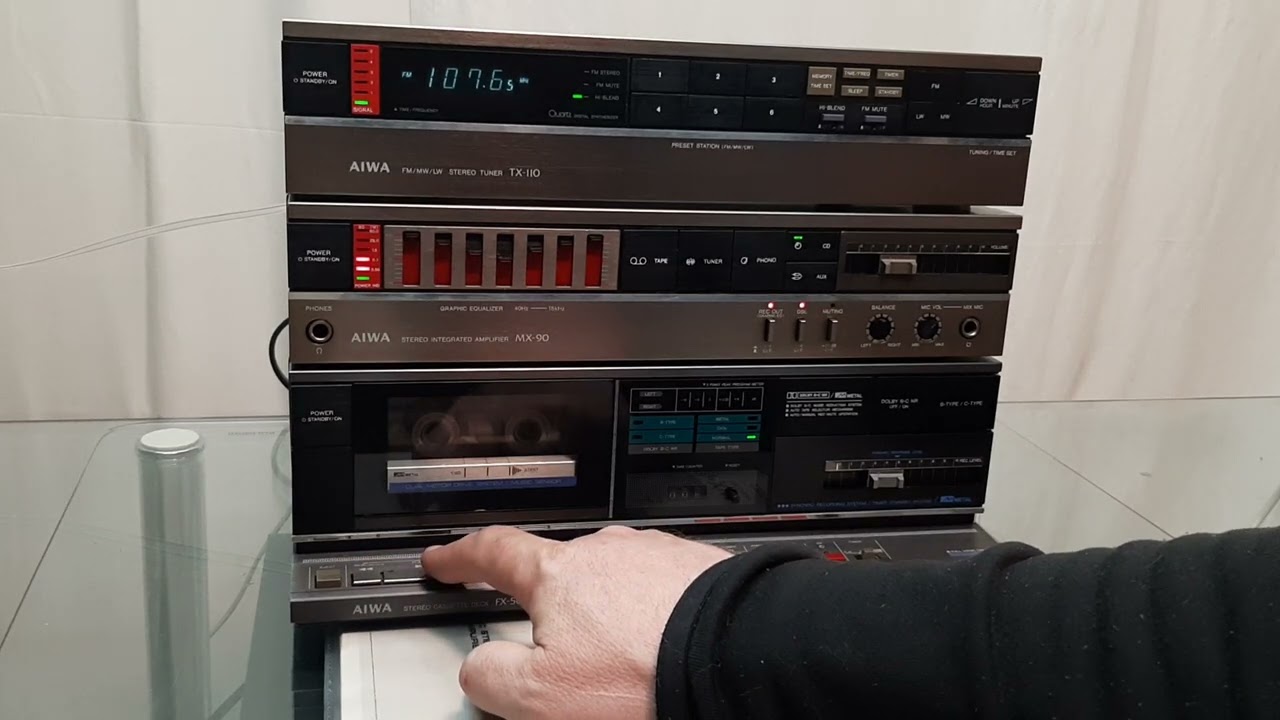 AIWA TX-110, AIWA MX-90, AIWA FX-50 TEST für Ebay am 21.04.2024