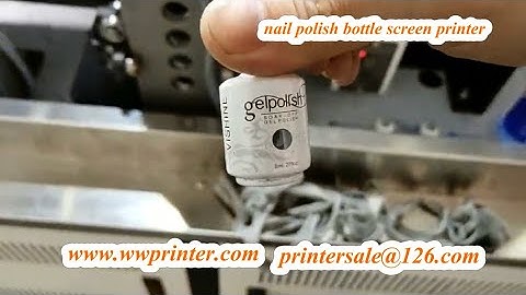 Full Servo Screen Printing Machine for Nail Polish Glass bottles Decorating 3D