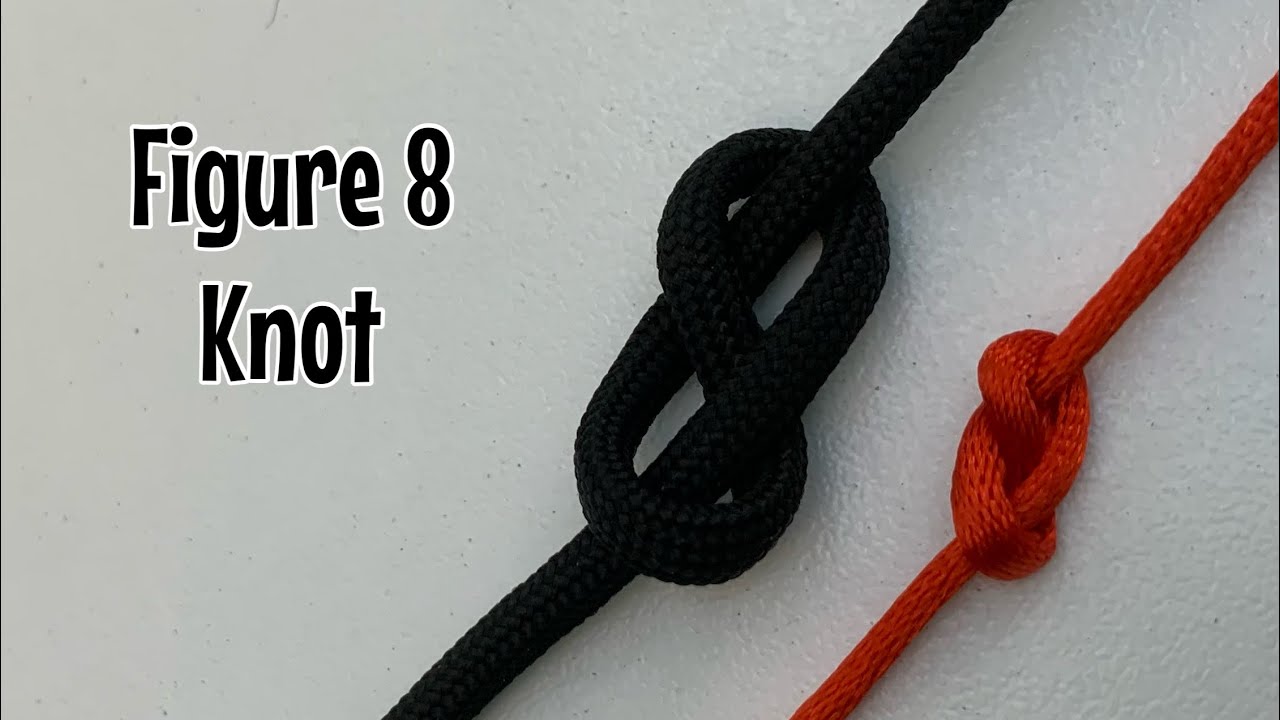 How to tie a figure 8 knot infinity knot ♾️ YouTube