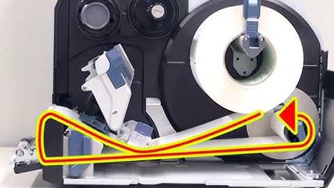 SATO CL4NX Printer - How to install Paper Roll Label (Media) w/ Rewinder option?
