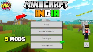 Installing Mods To Turn Minecraft PE To Minecraft India | Minecraft India 1.19 | Best mods