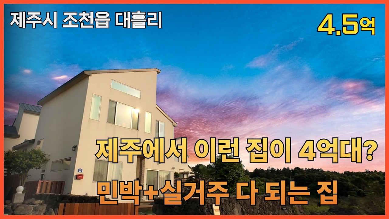 소장님, 이 집은 민박 안 해도 되겠는데요? | #제주도  #농어촌민박  #단독주택  #4k