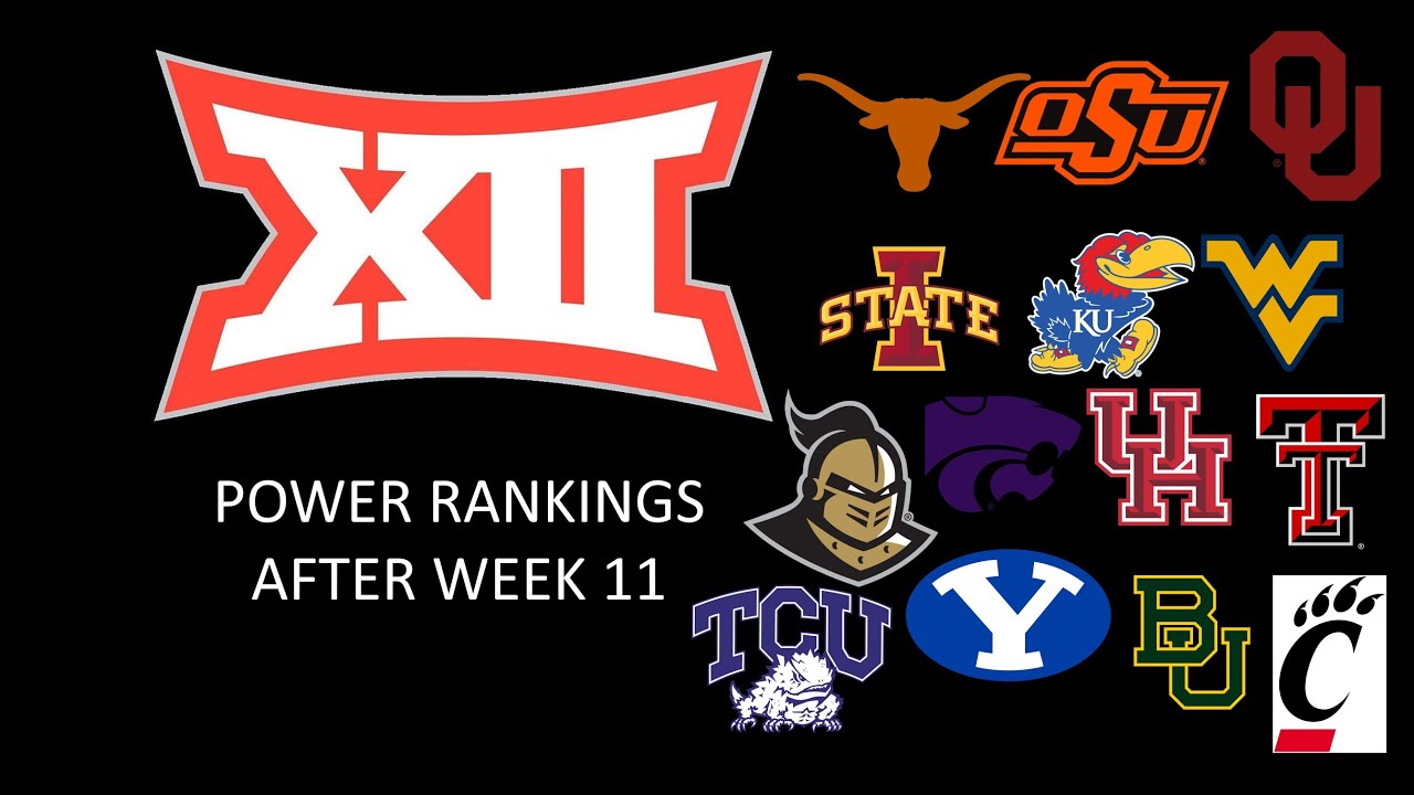 Big 12 Power Rankings After Week 11 - YouTube