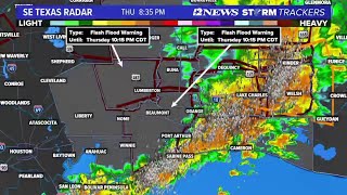 WEATHER LOOP | Track the rain, storms passing through Southeast Texas on Thursday