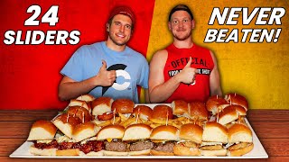 This 24 Slider Food Challenge Has NEVER BEEN BEATEN!!!