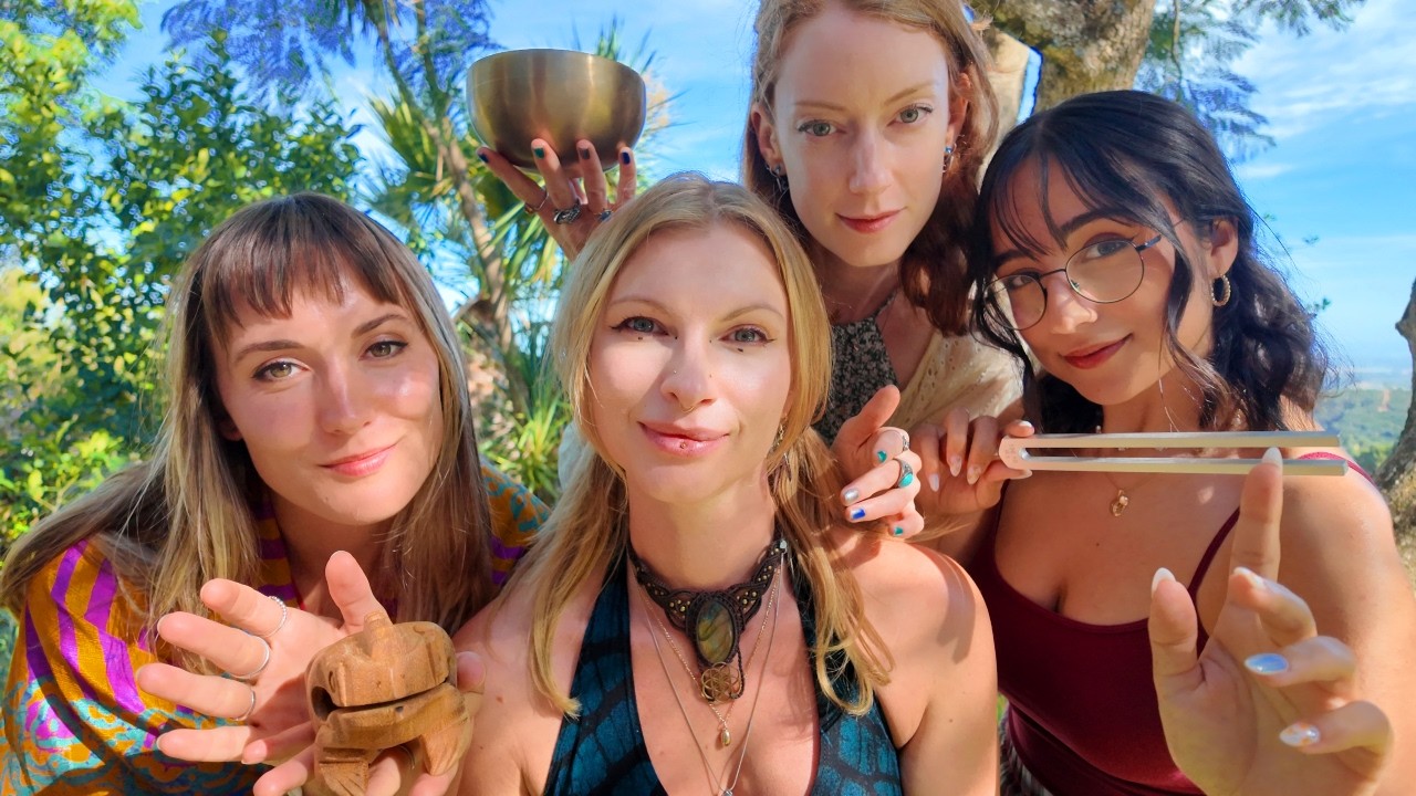 They surrounded me with ASMR triggers... Collab ft. @MissChloeASMR @ASMRShortbread @AlsoMayaASMR