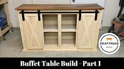 Buffet Table Build Part 1 - The Base Cabinet - Kraftmade