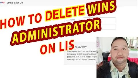 HOW TO DELETE WINS ADMINISTRATOR ACCOUNT ON LIS DEPED TUTORIAL | SIR DODS | February 16, 2024