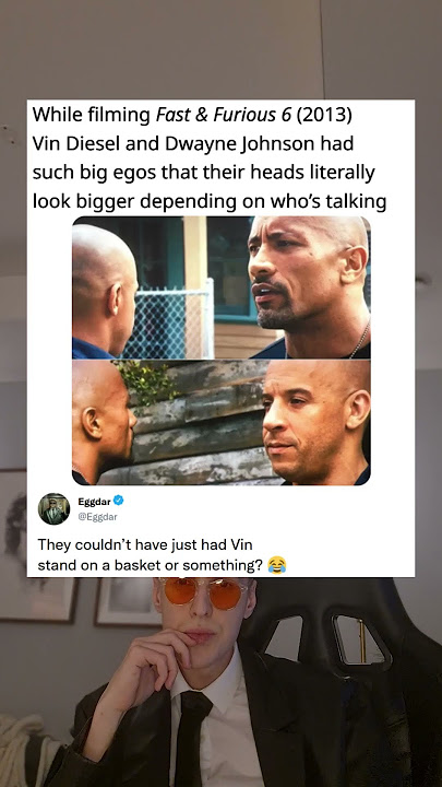 While filming Fast & Furious 6 (2013) Vin Diesel and Dwayne Johnson had such big egos