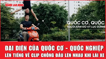 Đại diện của Quốc Cơ - Quốc Nghiệp lên tiếng về clip chồng đầu  khi lái xe | Báo Người Lao Động