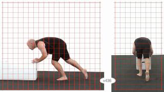 Push Larger Male Grid Overlay - Animation Reference Body Mechanics