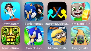 Sonic Dash,Subway Surf,Tom Time Rush,Sonic Forces,Supreme Duelist,Tom Gold Run,Tag W Ryan,Bowmasters screenshot 3