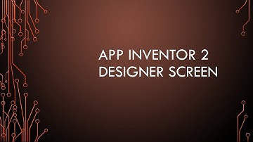 App Inventor 2: Designer Screen