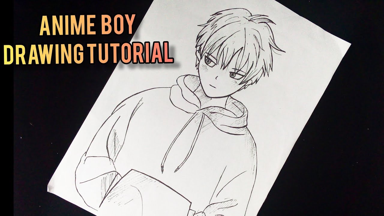 How to draw anime boy, How to draw animes for beginners