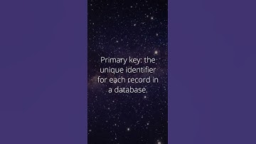 Primary key