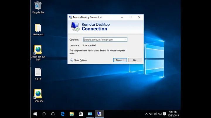 REMOTE DESKTOP WINDOWS 10 TO WINDOWS 7