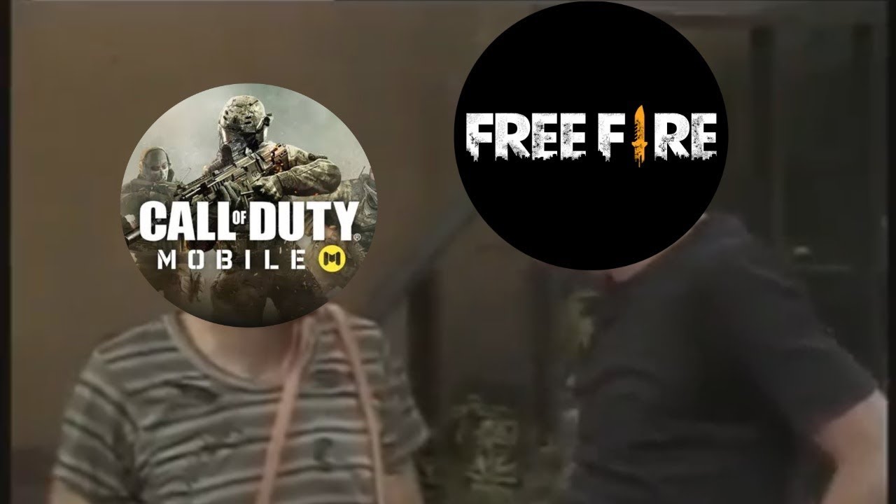 FREE FIRE VS CALL OF DUTY MOBILE / MEMES COM CHAVES - 