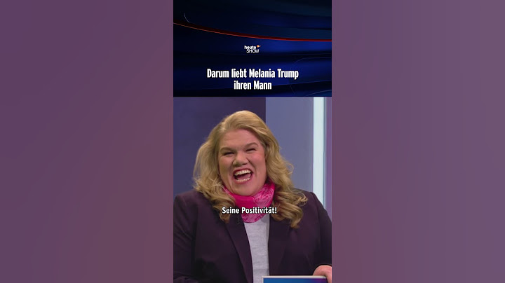 Darum liebt Melania Trump ihren Mann | heute-show #shorts