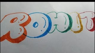 bubble letters practice #bubble letters #calligraphy #cursive #shorts #viral#samyak arts Update