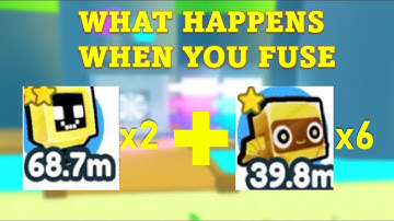 What happens when you fuse 2 golden happy computers and 6 golden robots? Pet Simulator X