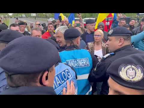 Protestul AUR de la Parlament