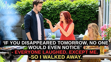 ‘If You Vanished, No One Would Care.’ My Wife Laughed—So I Vanished.