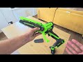Обзор Greenworks GD24CSMNX. Мощная мини пила для вашего сада в действии