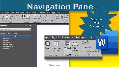 Navigation pane in Microsoft word|How to Organise your document in ms word with Navigation pane