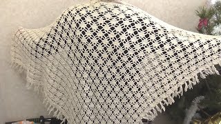 Шаль для левшей.Часть 2(2).Вязание крючком.Shawl.Crocheting.Part 2(2) for left handed Шаль для левшей.Часть 2(2).Вязание крючком.Shawl.Crocheting.Part 2(2) for left handed