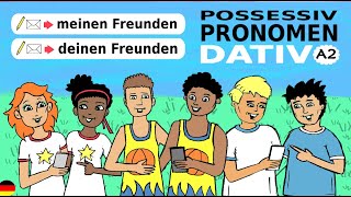 Deutsch lernen / A2: Possessivpronomen im Dativ: meinem / deinem / unserem etc. / Grammatik