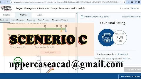 Project Management Simulation: Scope, Resources, and Schedule (SCENARIO C)