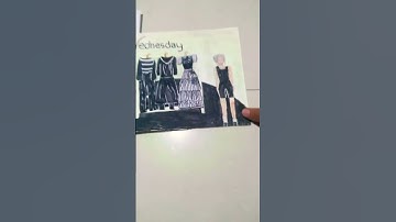 Thumbnail of Wednesday pop up book ||##vanshika art and craft ||##shorts ##DIY