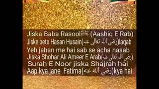 Download Lagu zaban par jab tumhara naam aaya fatima zahra...3rd ramzan wisaal Fatima Zahra ridiallahu ta'ala anhu MP3
