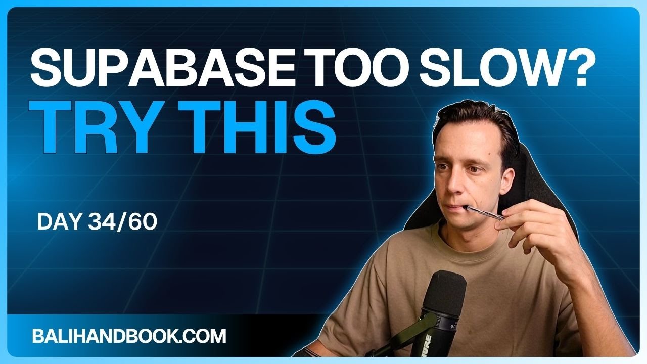 Boost Supabase Performance the Smart Way (with MCP + Cursor) - YouTube