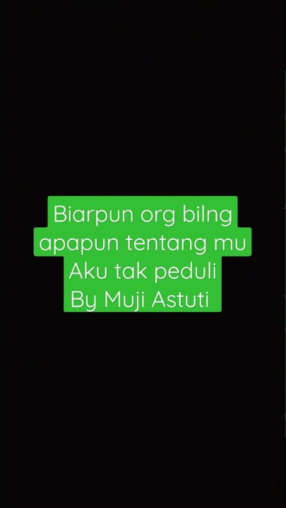 Hitam duniamu putih cintaku