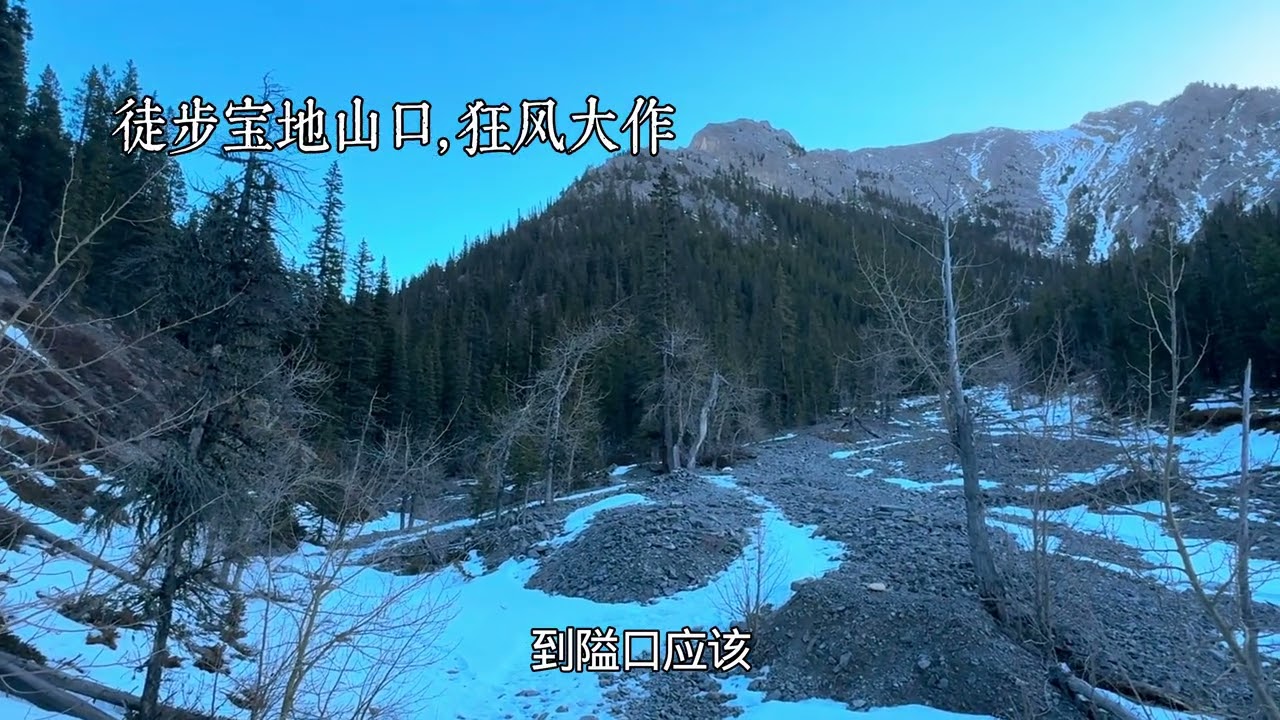 健行卡納納斯基Baldy Pass Trail，山下如沐春風，山頂狂風大作，冰雪下的春意擋不住