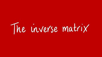 The inverse matrix | Unit 3 and 4 VCE Further Maths